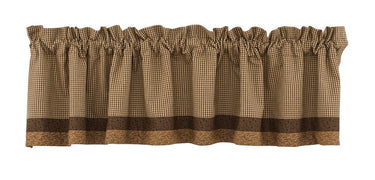 Shades Of Brown Valance - Border Park designs - The Fox Decor